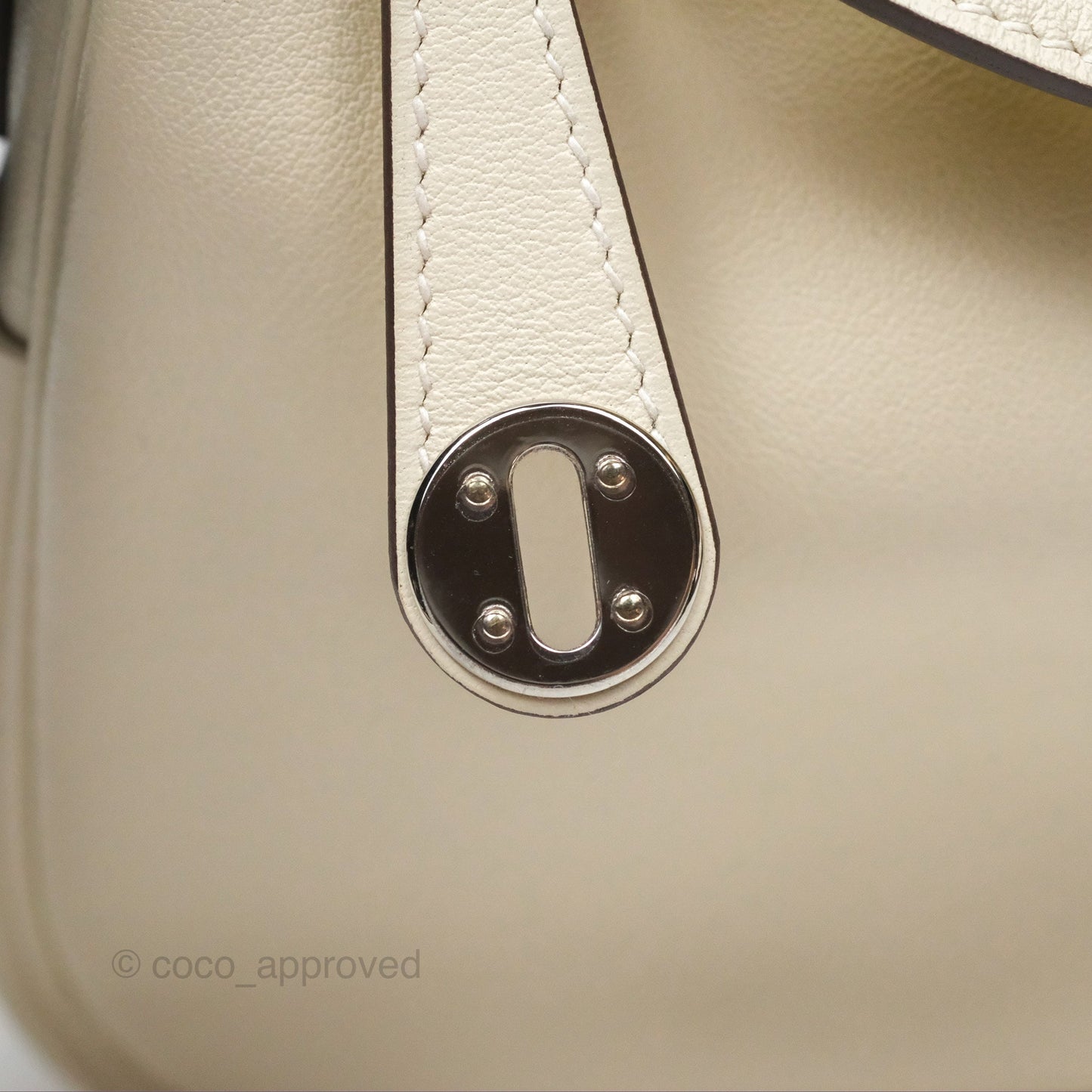Hermès Mini Lindy 20 Nata I2/ Lime 9R Swift Palladium Hardware