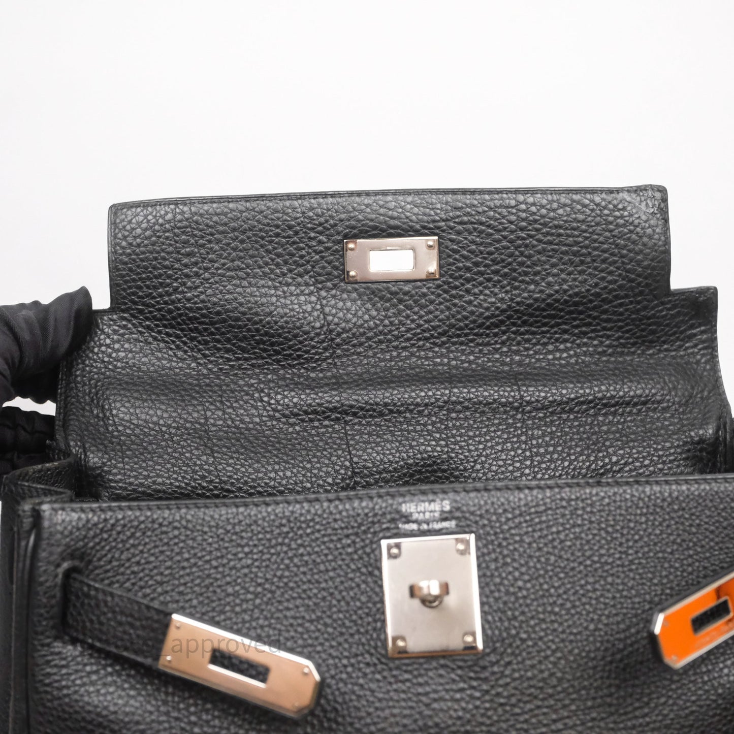 Hermès Kelly Ado Backpack GM Black Noir 89 Togo Palladium Hardware