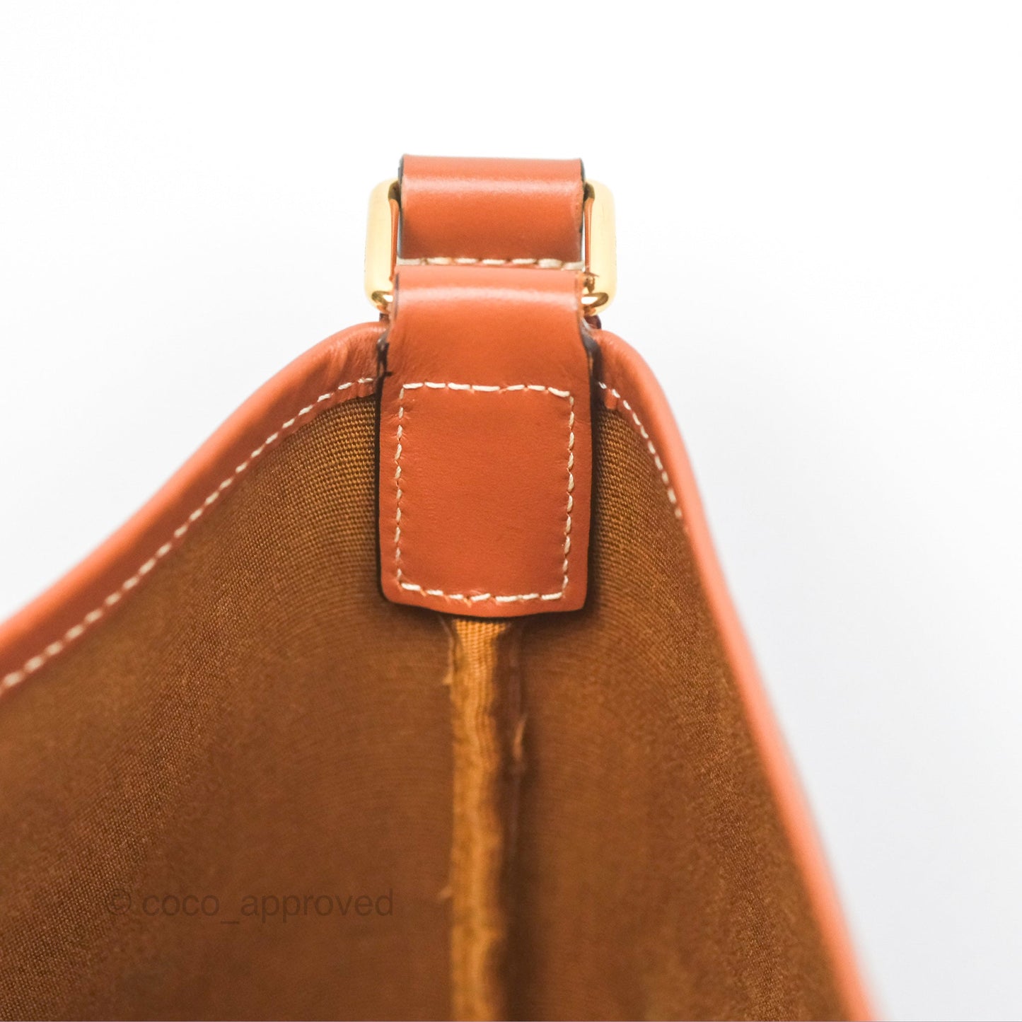 Celine Small Bucket Triomphe Canvas Tan Calfskin