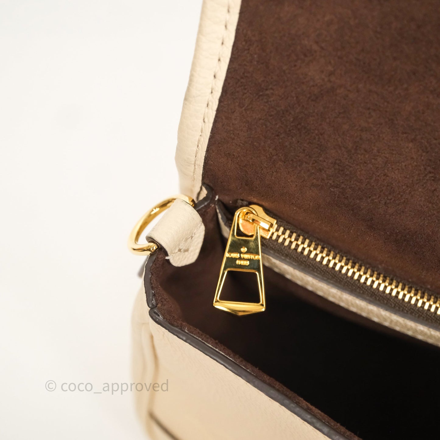 Louis Vuitton Diane Crème Beige Monogram Empreinte Leather
