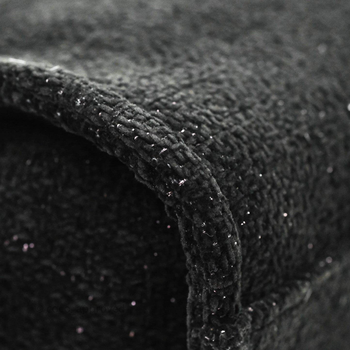 Chanel Large Deauville Black Glitter Lurex