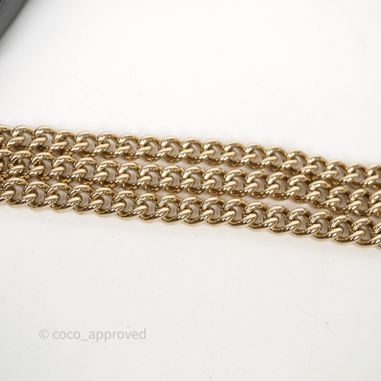 Chanel Grey Boy Mini Clutch Lambskin Gold Hardware