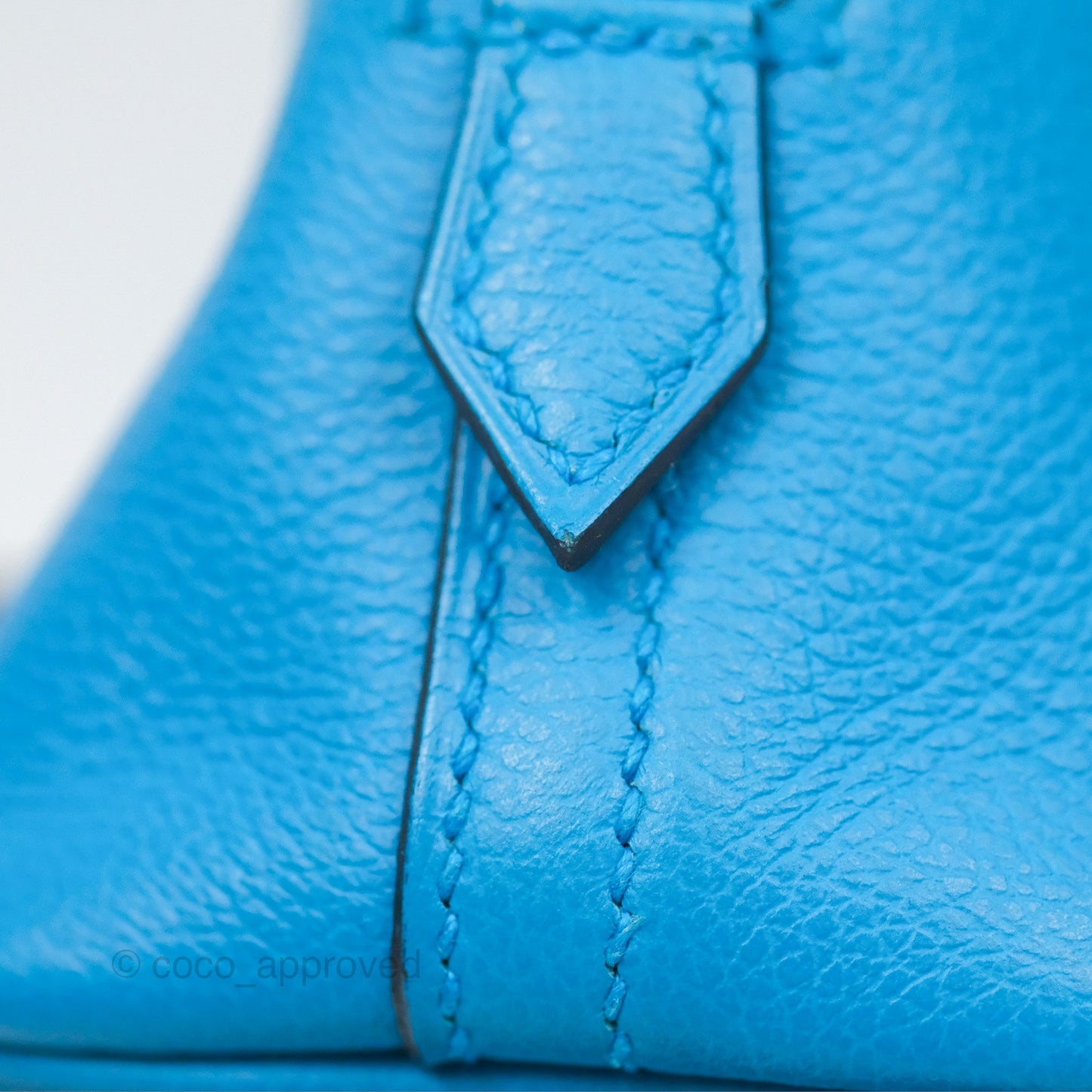 Hermès Bolide Mini 1923 Bleu Frida Evercolor Palladium Hardware