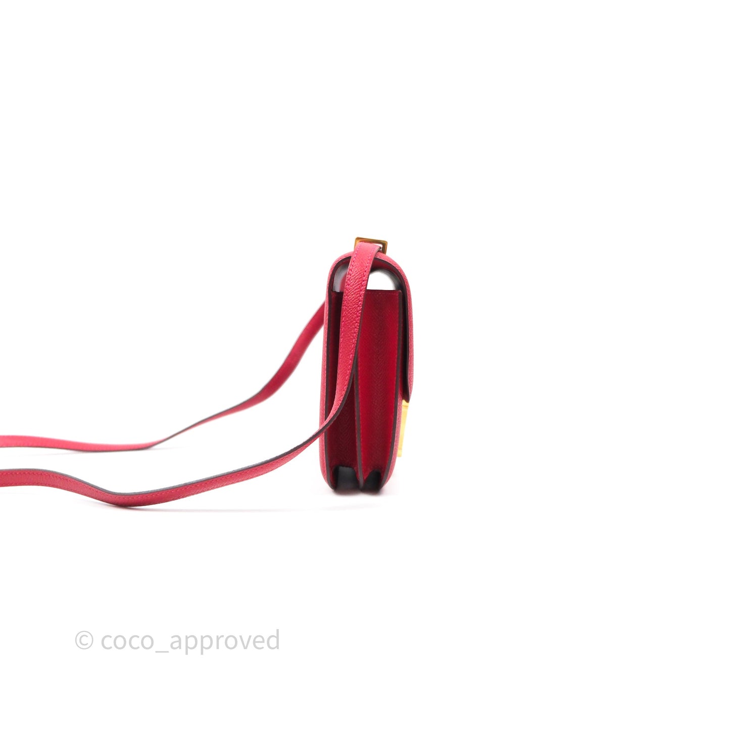 Hermès Constance Mini 18cm Rouge Casque Epsom Gold Hardware