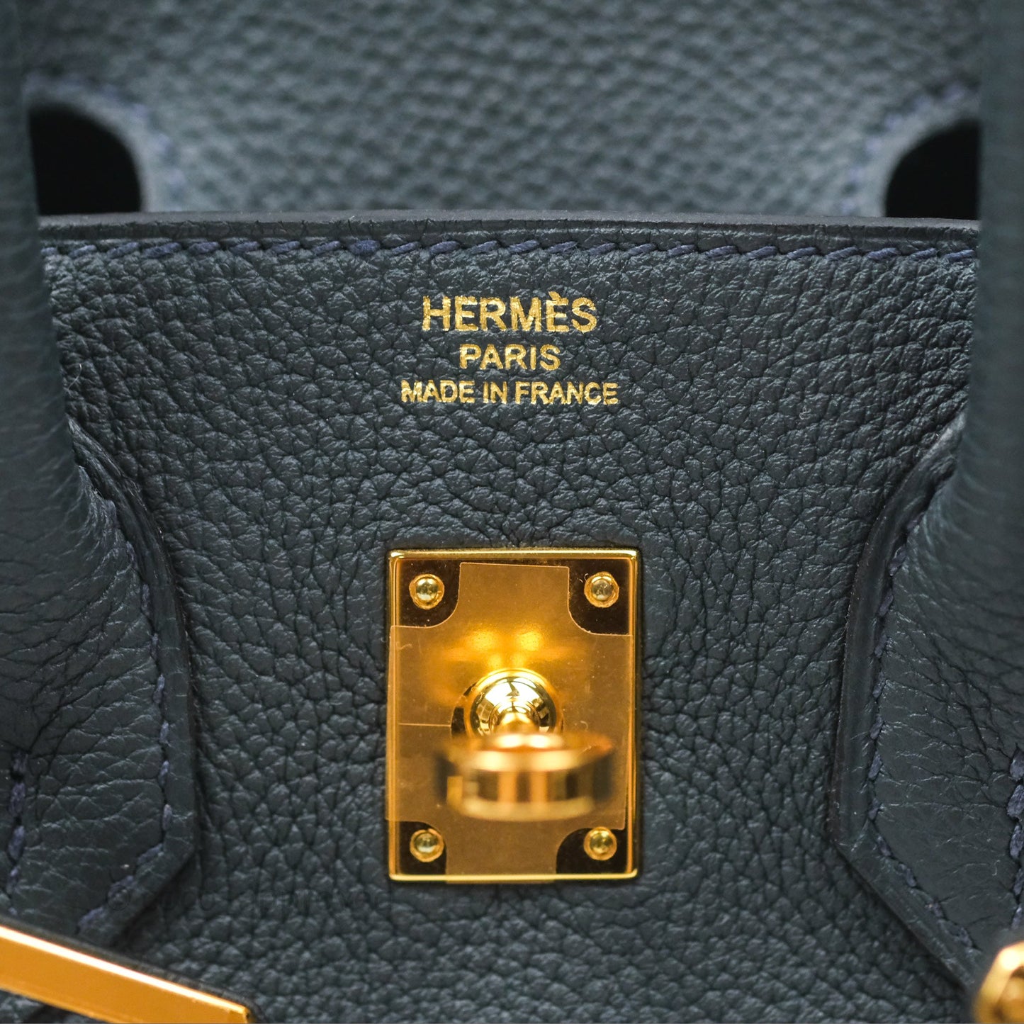 Hermès Birkin 25 Retourne Vert Rousseau V0 Togo Gold Hardware