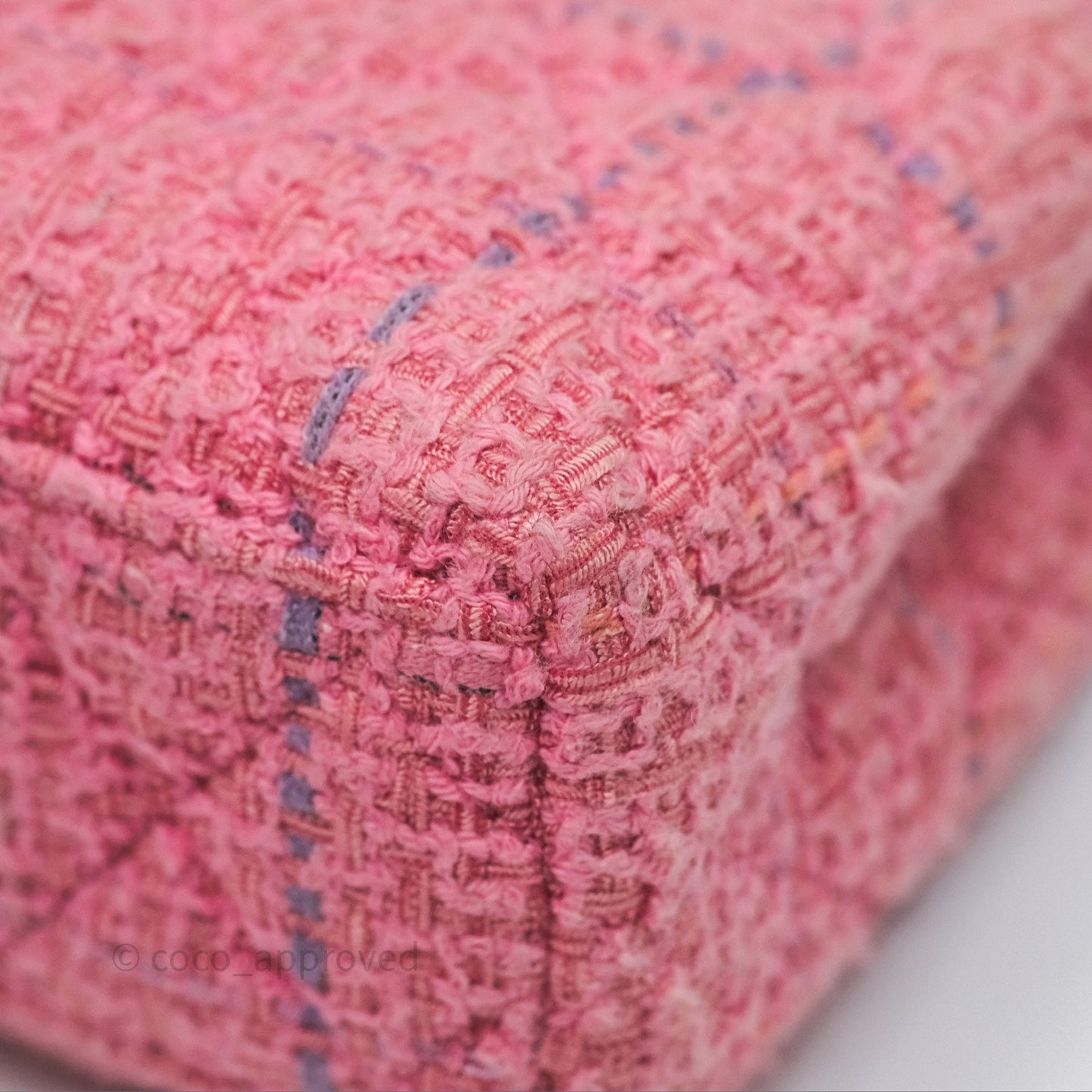 Chanel Kelly Bag Pink Tweed Aged Gold Hardware