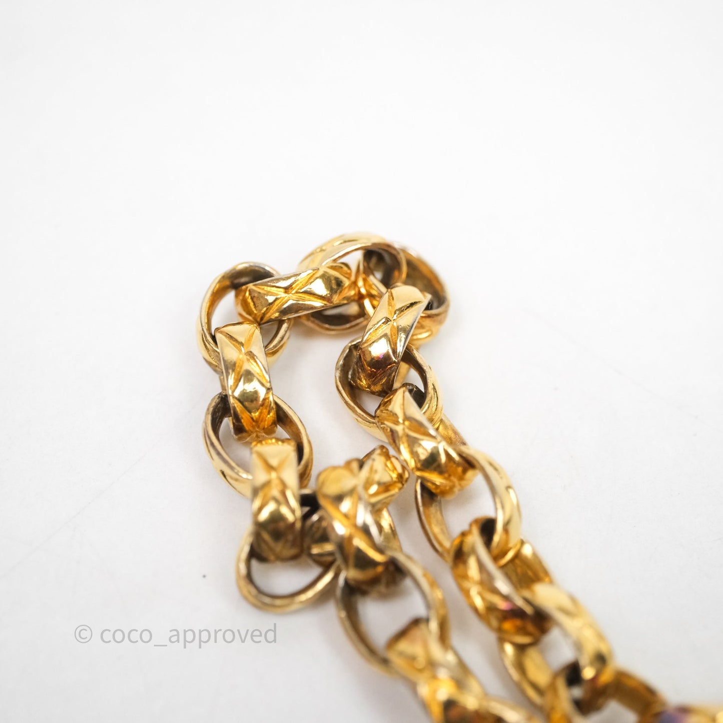 Chanel Vintage Mini Bijoux Chain Flap Bag Red Gold Hardware