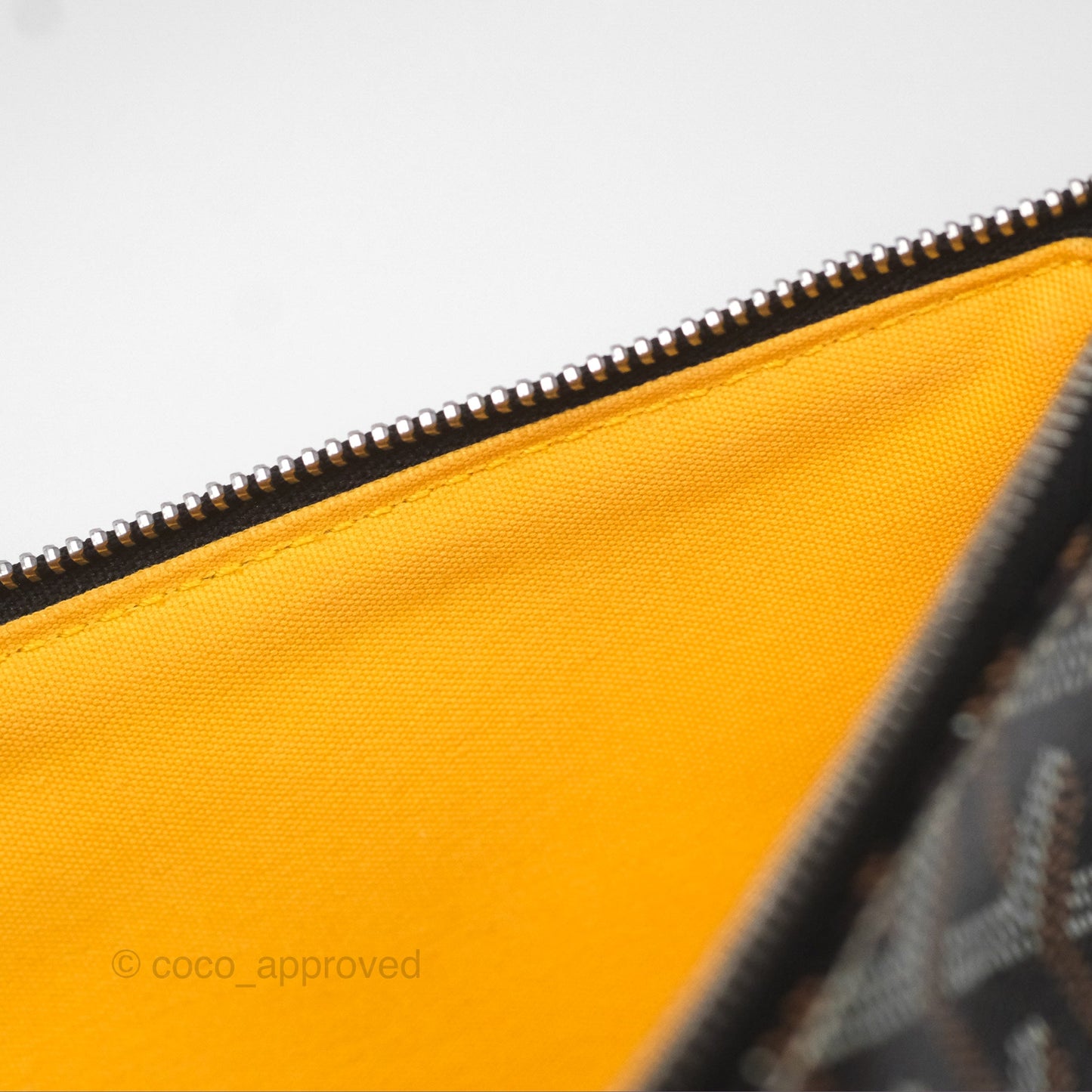 Goyard Sénat MM Pouch Black/ Tan