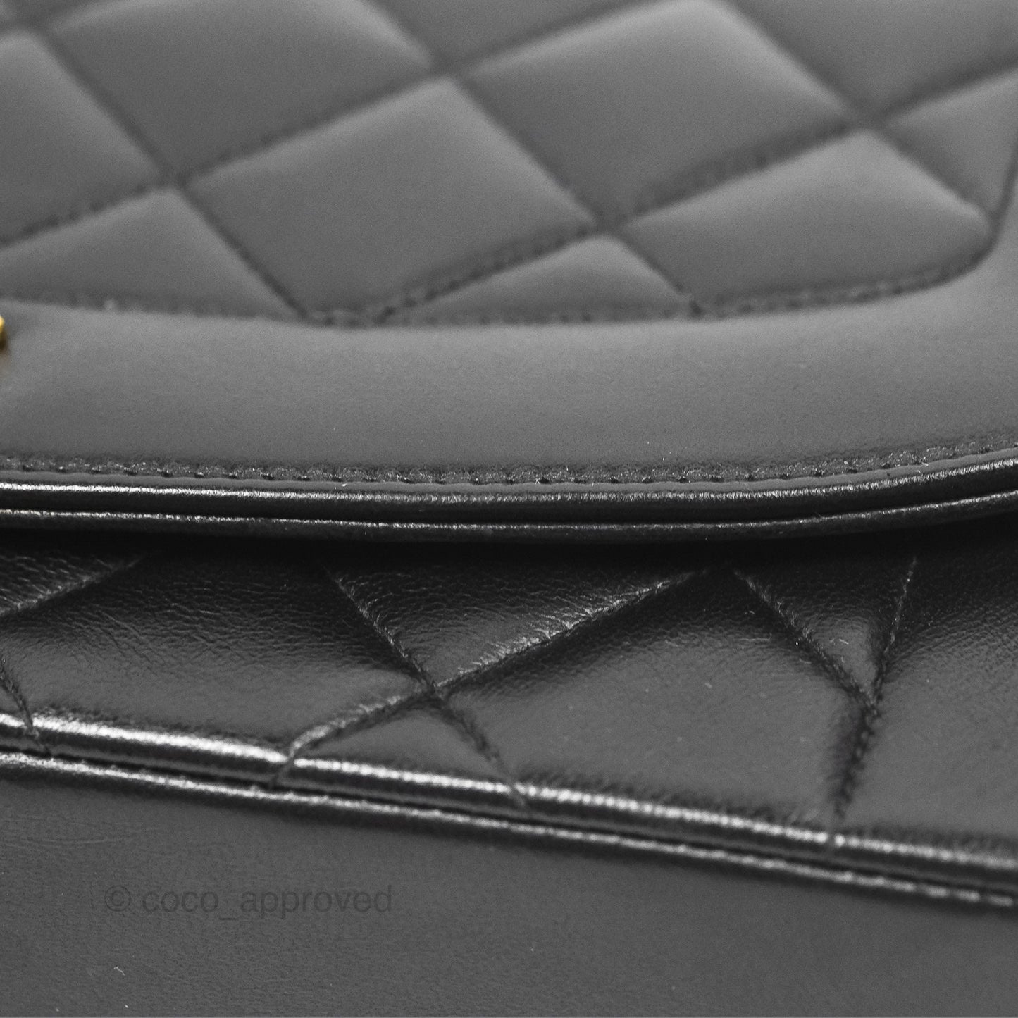Chanel Vintage Quilted Medium Classic Diana Flap Bag Black Lambskin 24K Gold Hardware