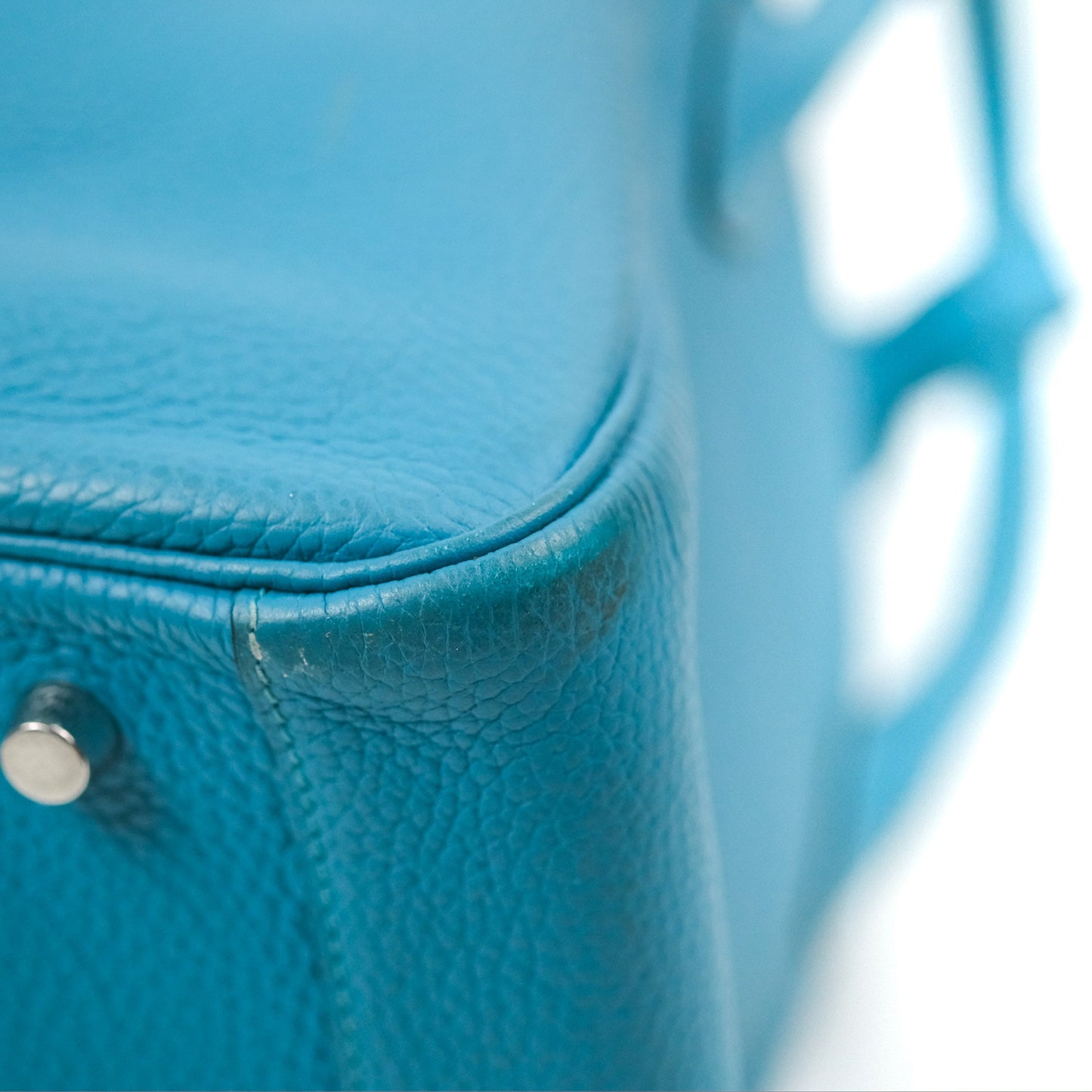 Hermès Lindy 34 Blue Paon Clemence Palladium Hardware