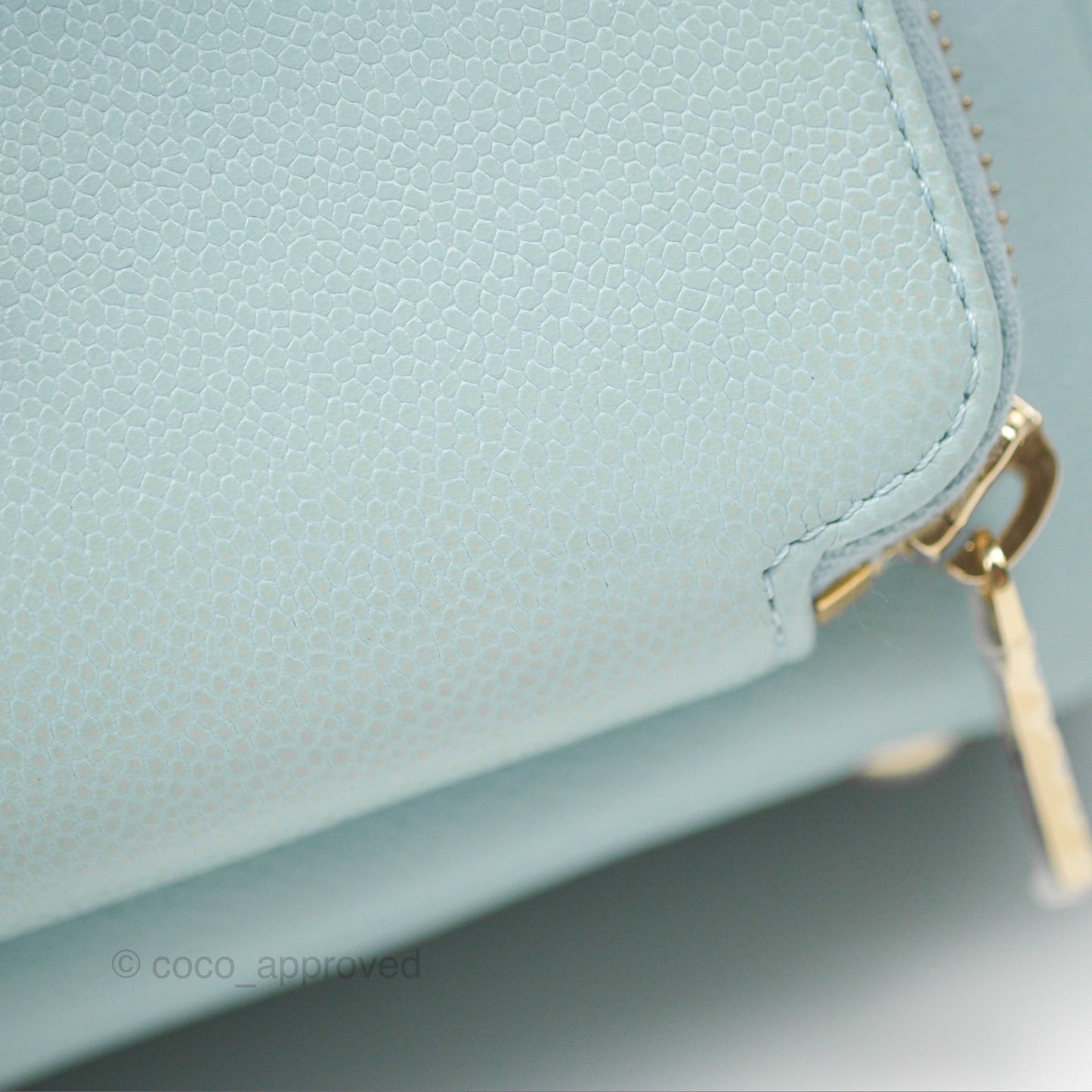 Chanel Quilted Small Business Affinity Flap Blue Caviar Gold Hardware