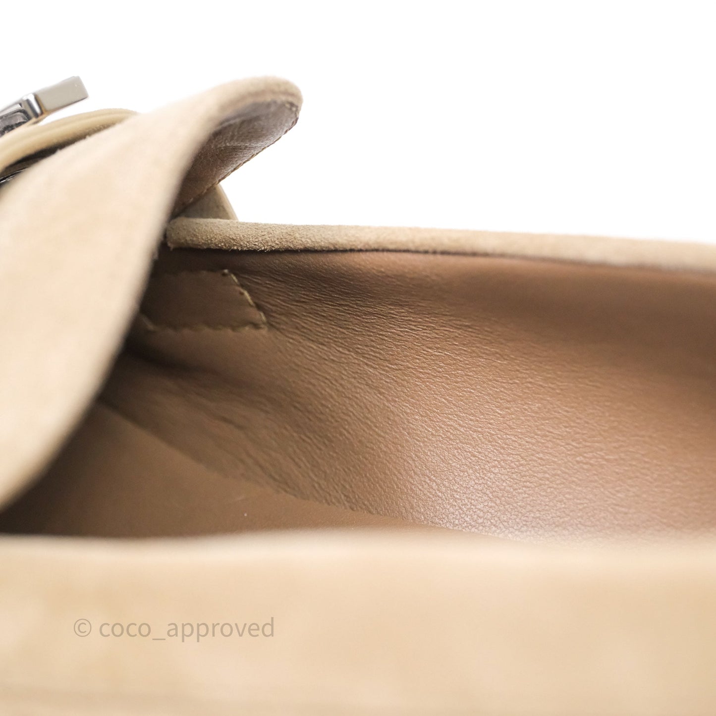 Hermes Faubourg loafer Beige Camel Size 36.5