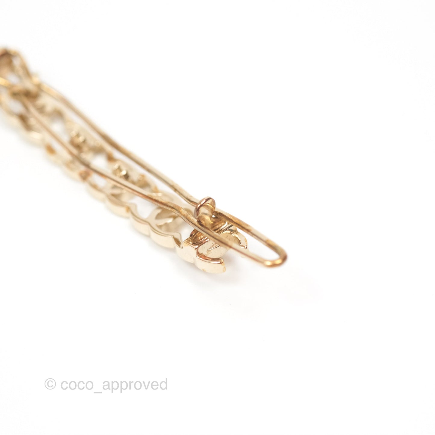 Chanel CC Hair Clip Gold Tone 21A