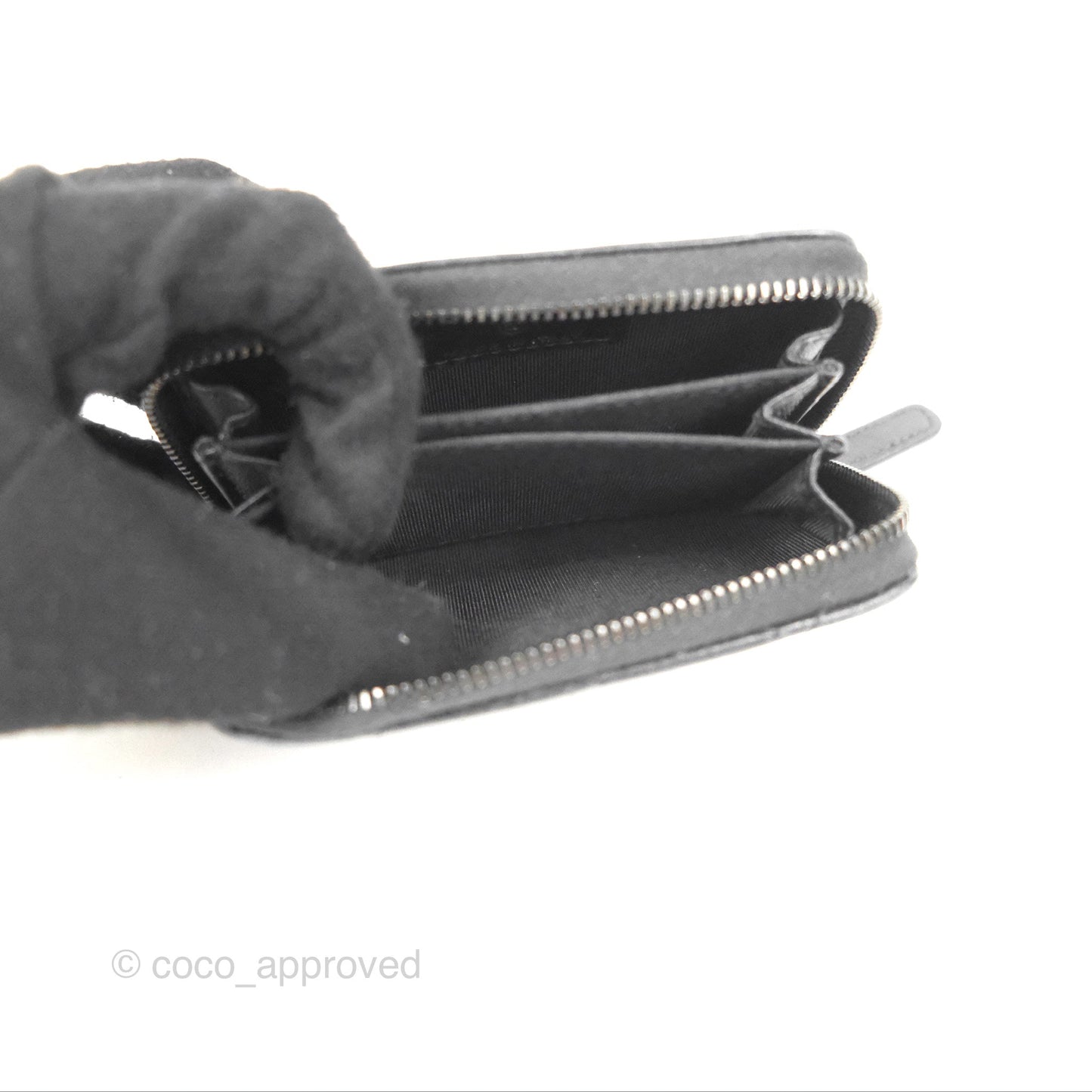 Chanel Classic Zipped Coin Purse So Black Lambskin
