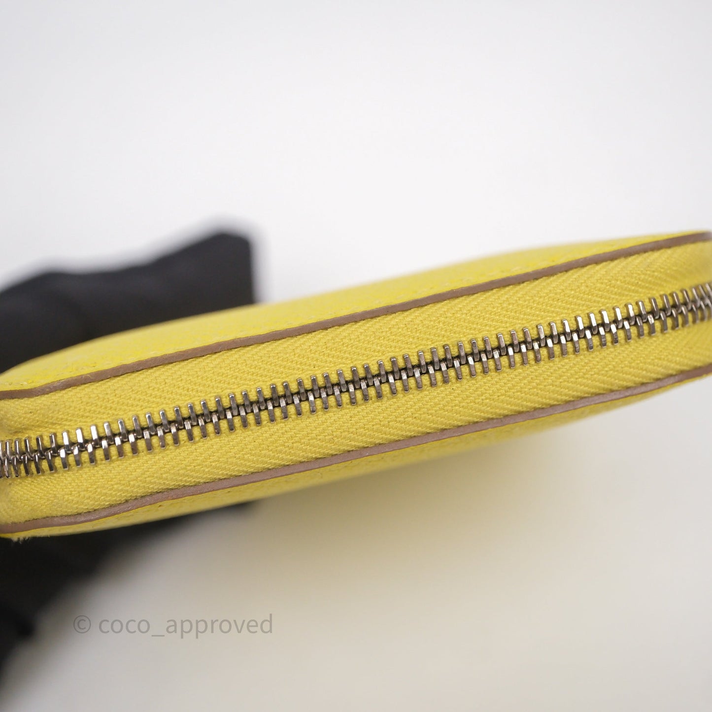 Hermès Silk In Compact Wallet Yellow Epsom