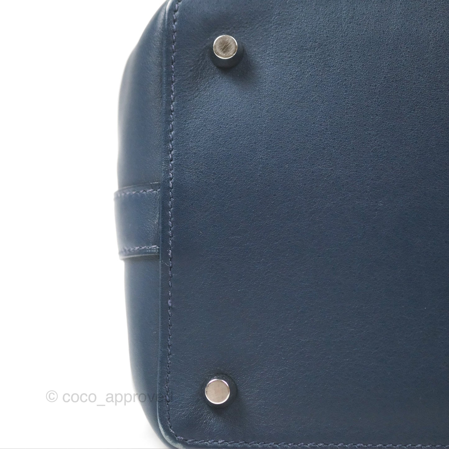 Hermès ToolBox 20 Navy Swift Palladium Hardware