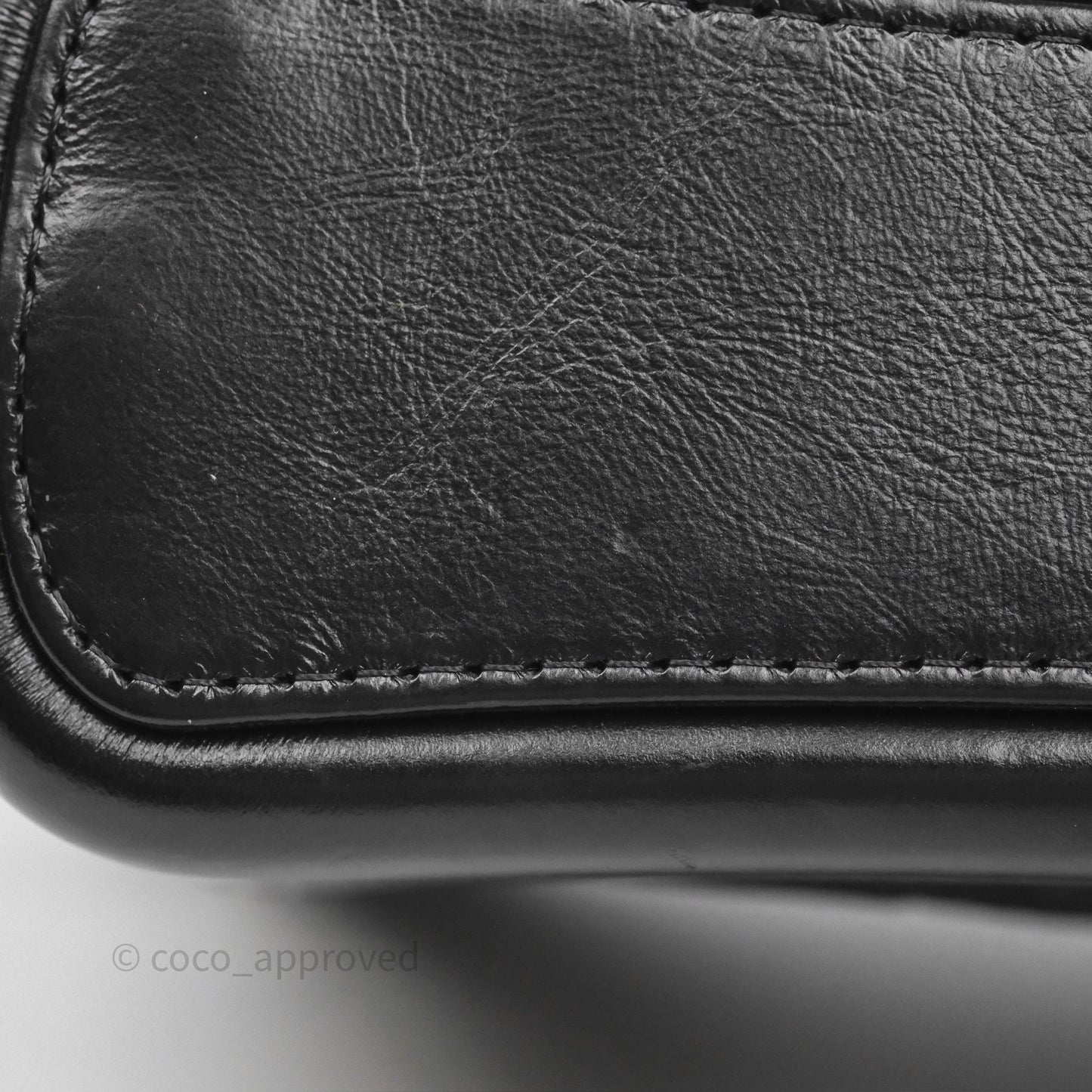 Chanel New Medium Gabrielle Hobo Quilted Black Aged Calfskin