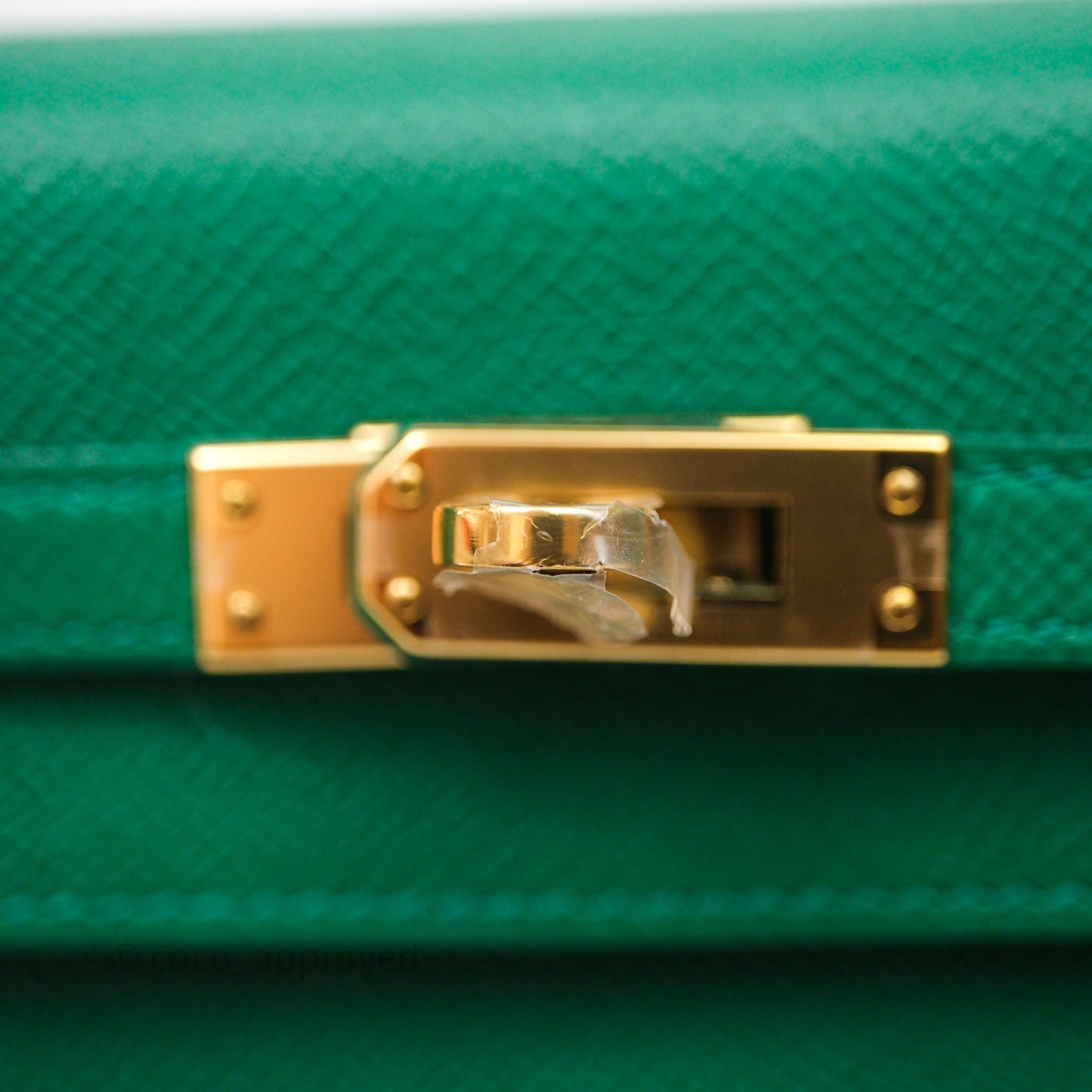 Hermes Kelly 25 Sellier Vert Vertigo Epsom Gold Hardware
