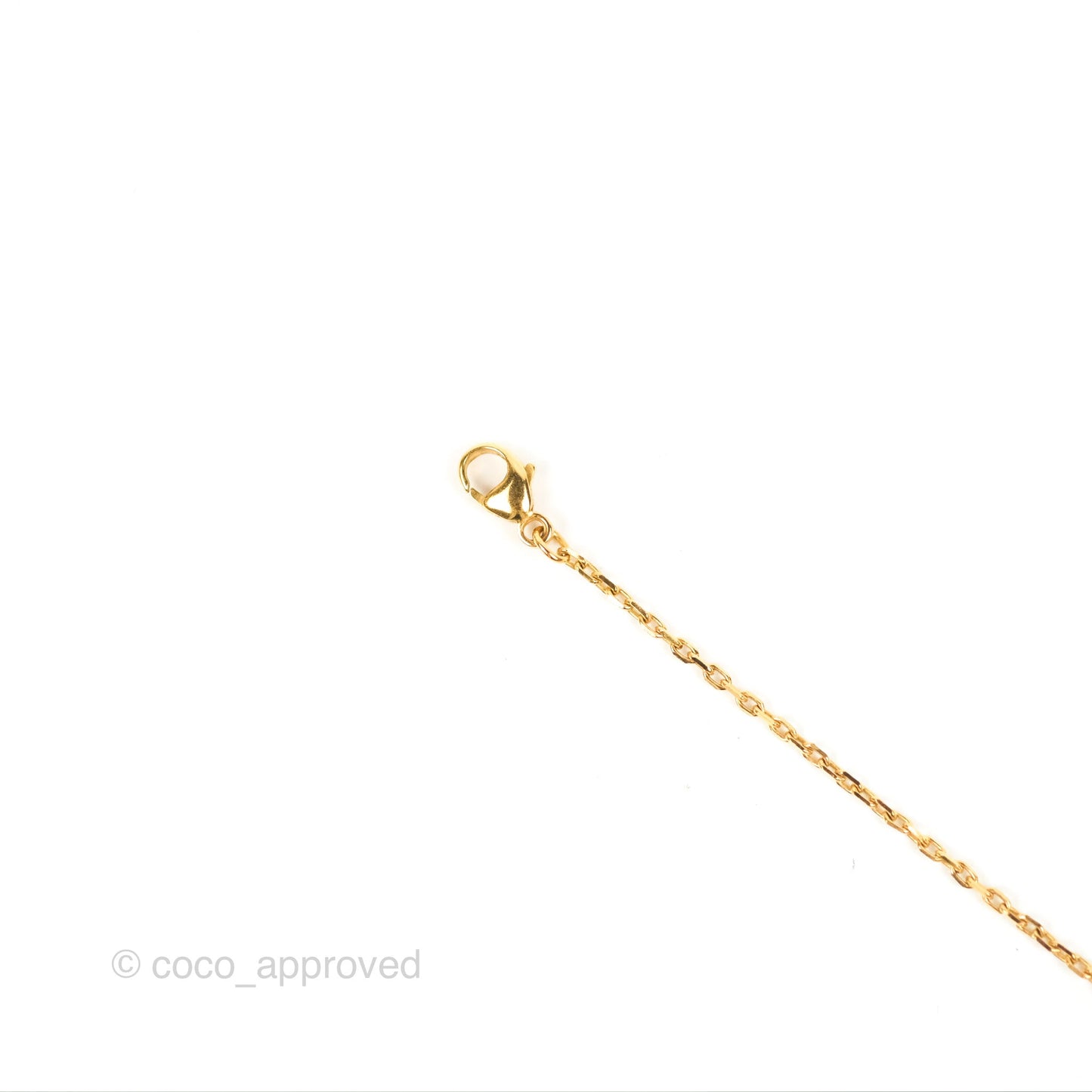 Hermès O'Maillon Pendant Rose Azalee Swift Gold Tone