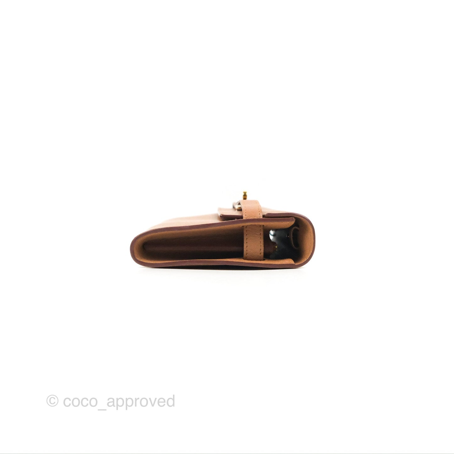 Hermès Kelly To Go Wallet Quebracho Chevre Mysore Gold Hardware