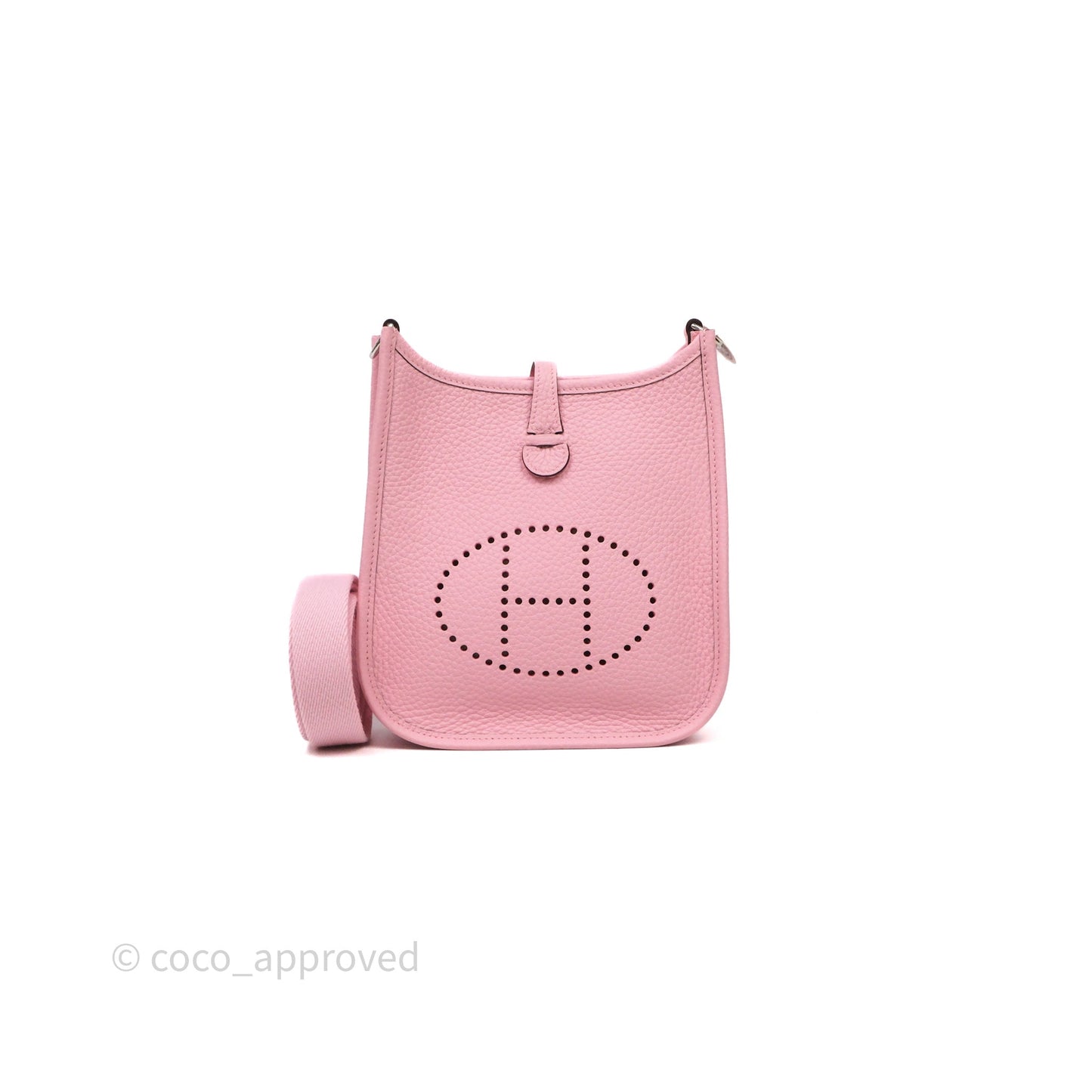 Hermès Mini Evelyne 16 Amazone Rose Sakura 3Q Palladium Hardware