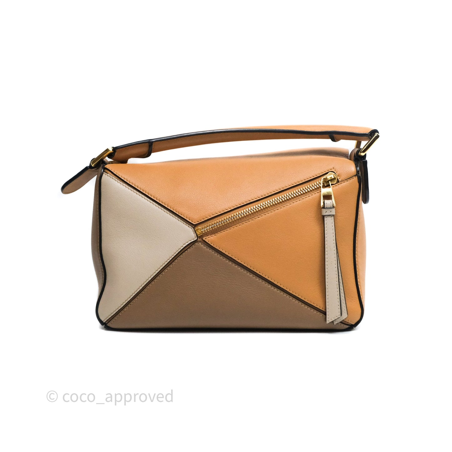 Loewe Small Puzzle Bag Warm Desert & Mink Two Tone Calfskin