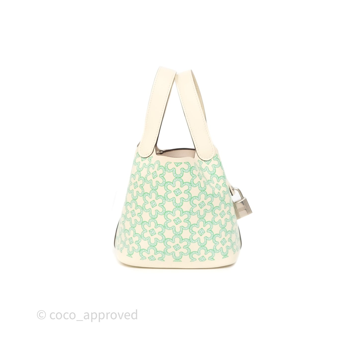 Hermes Micro Picotin 14 Lucky Daisy Nata I2 Vert Swift Palladium Hardware