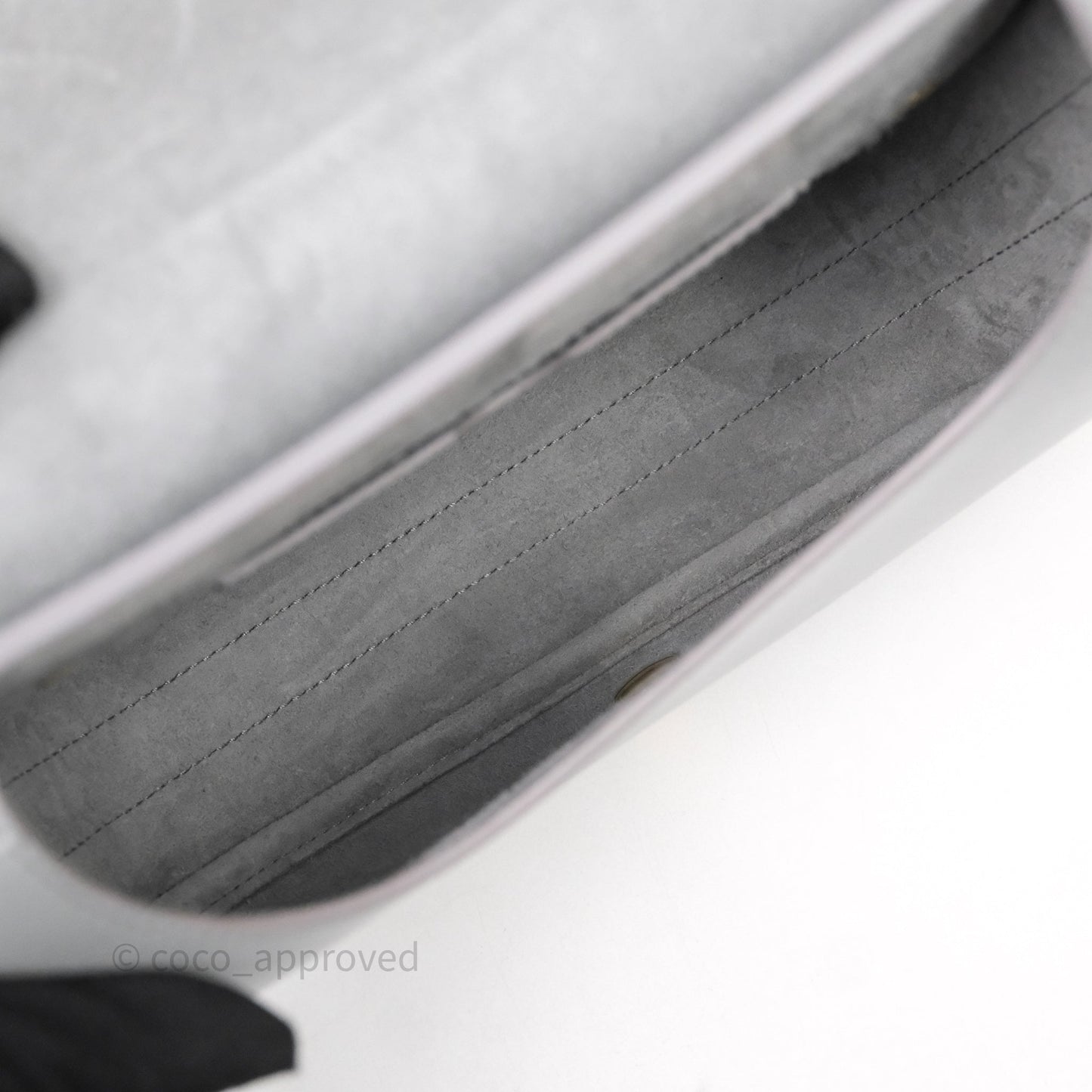 Christian Dior Medium Bobby Flap Grey Box Calfskin