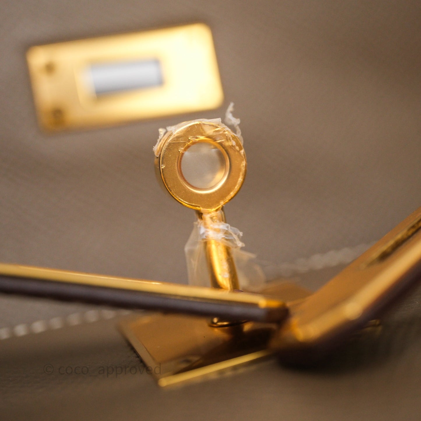 Hermès Kelly 28 Etoupe Epsom Gold Hardware