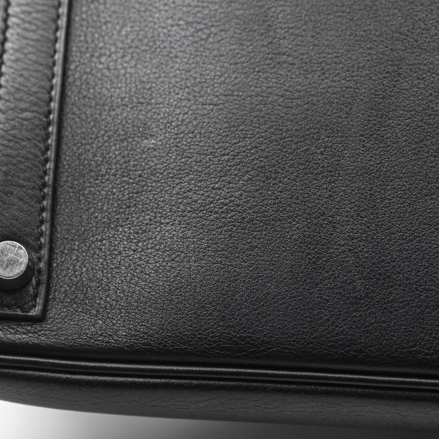Hermès Birkin 30 Noir 89 Evergrain Palladium Hardware