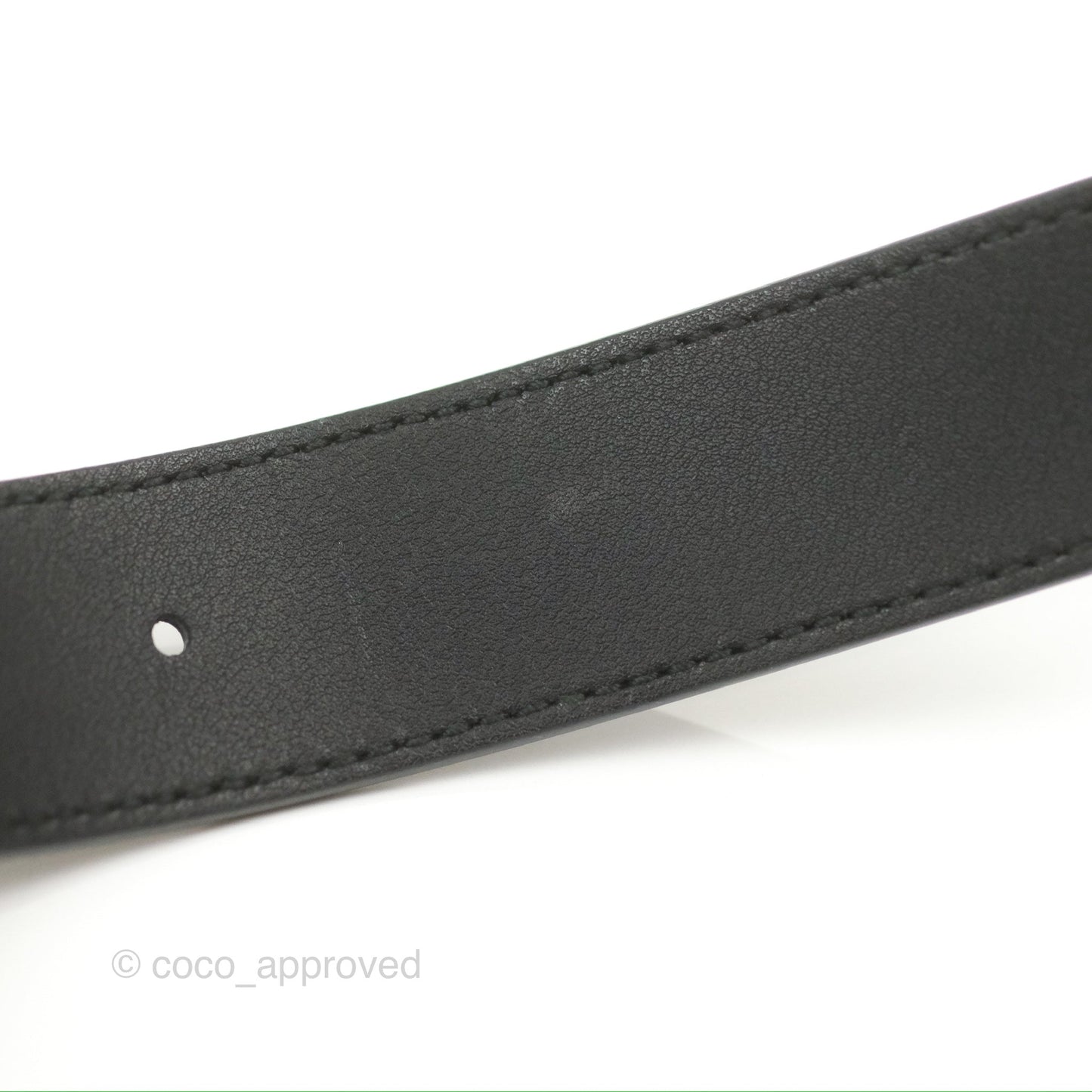 Gucci Double GG 20mm Belt Black Calfskin 85 34