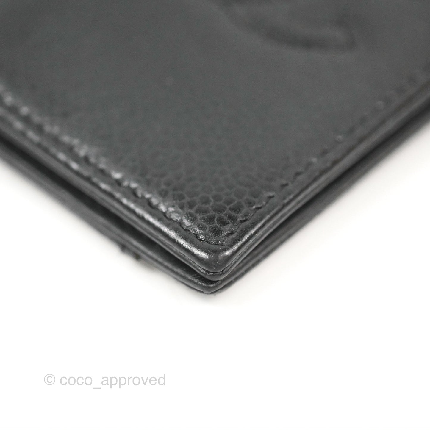 Chanel CC Card Holder Black Caviar