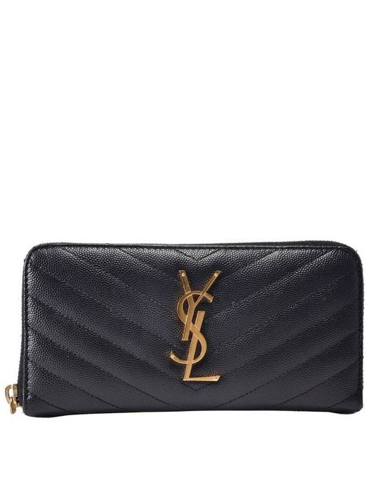 Luxury Saint Laurent Women s caviar long wallet 358094
