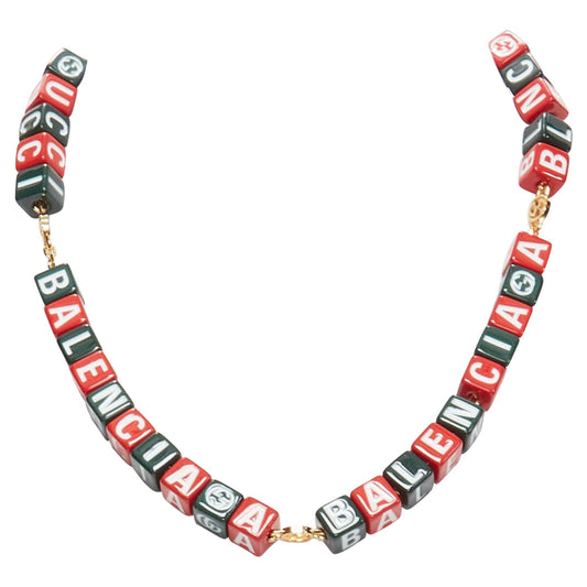 Gucci Luxury Balenciaga Hacker Project Symbols Cubes Short Necklace