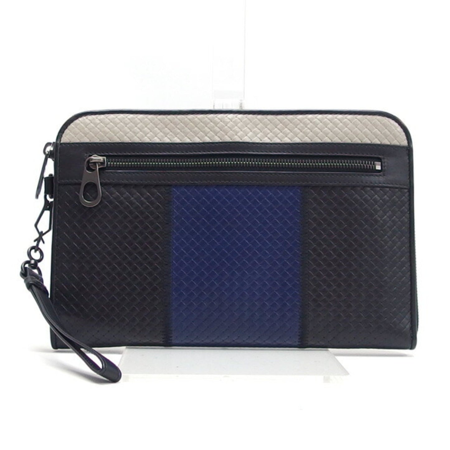 Luxury Bottega Veneta   blue Leather Clutch Bag ()