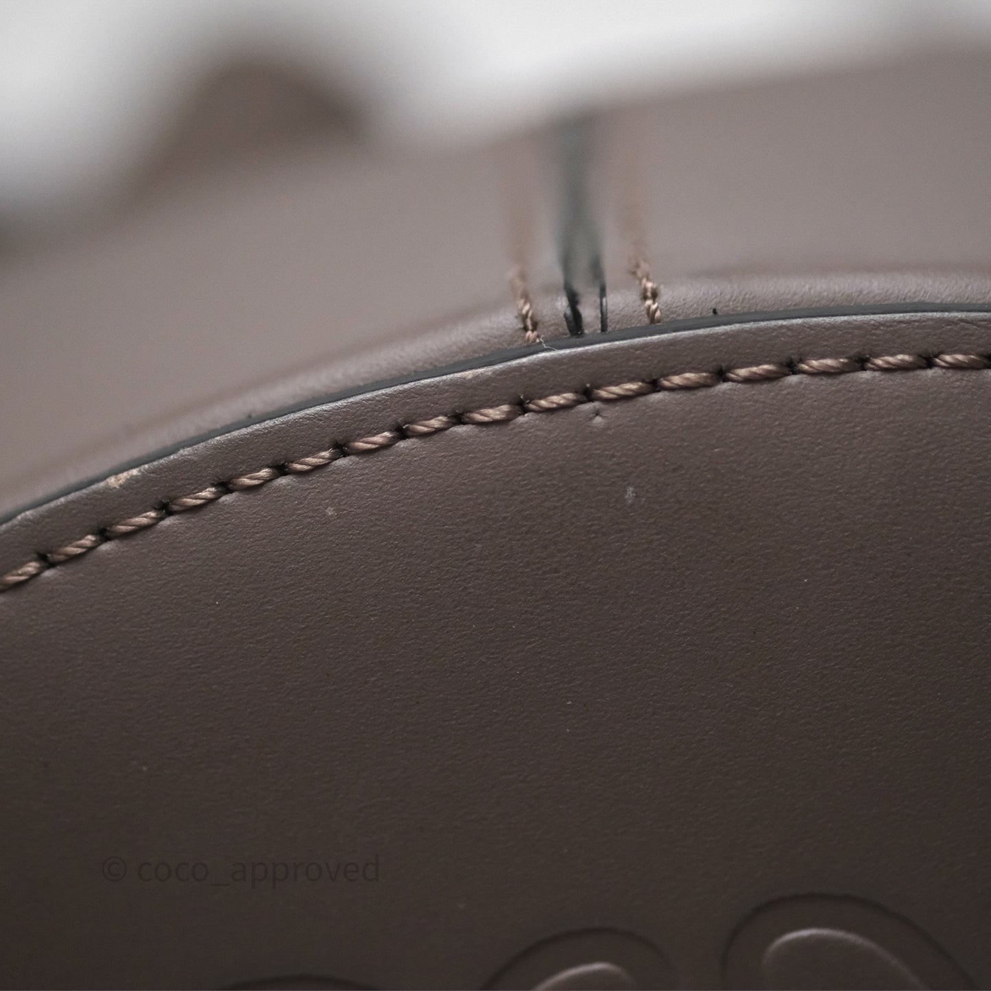 Loewe Small Balloon Bucket Bag Taupe Grained Calfskin