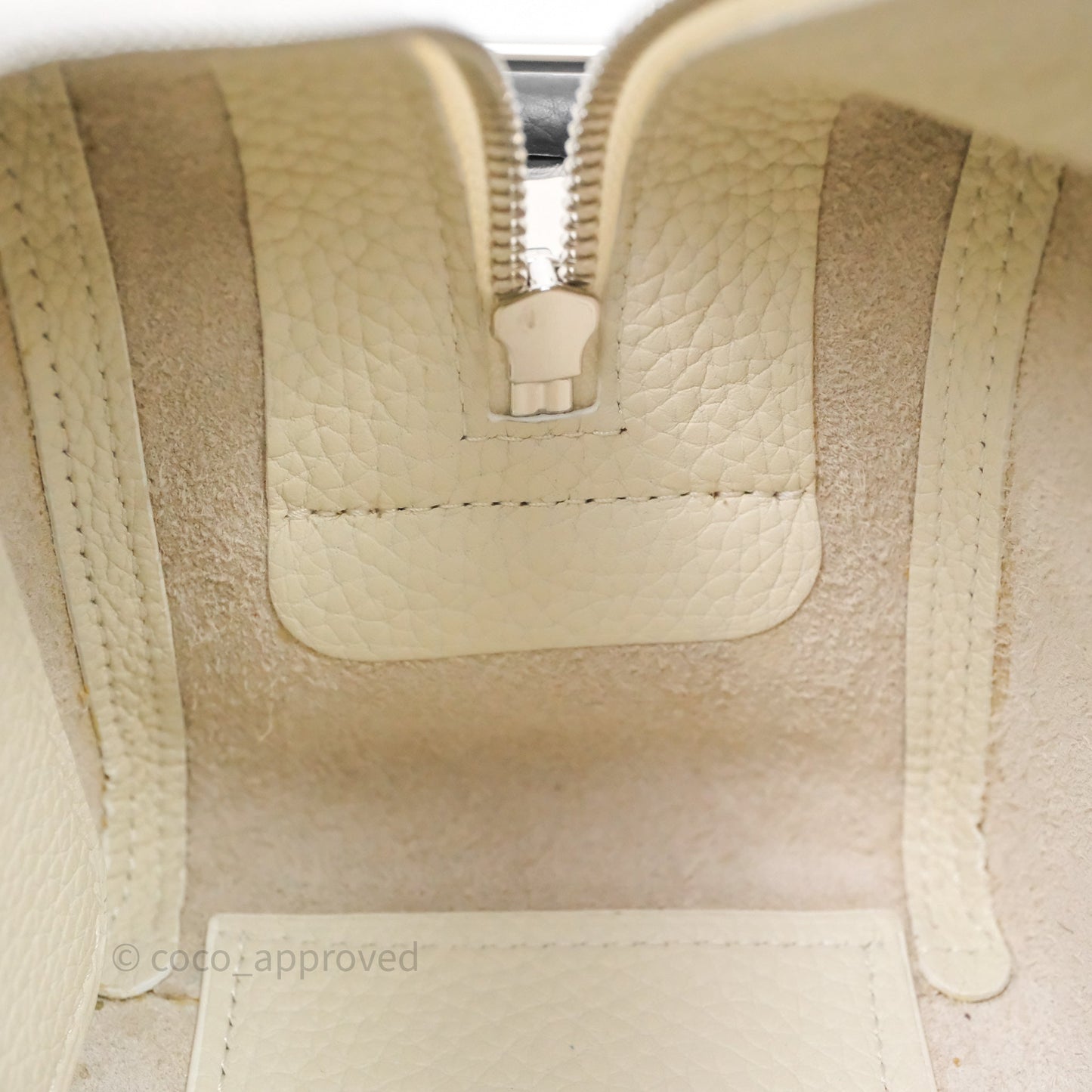 Delvaux Cool Box Mini Taurillon Soft Grained White/Black Calfskin Silver Hardware