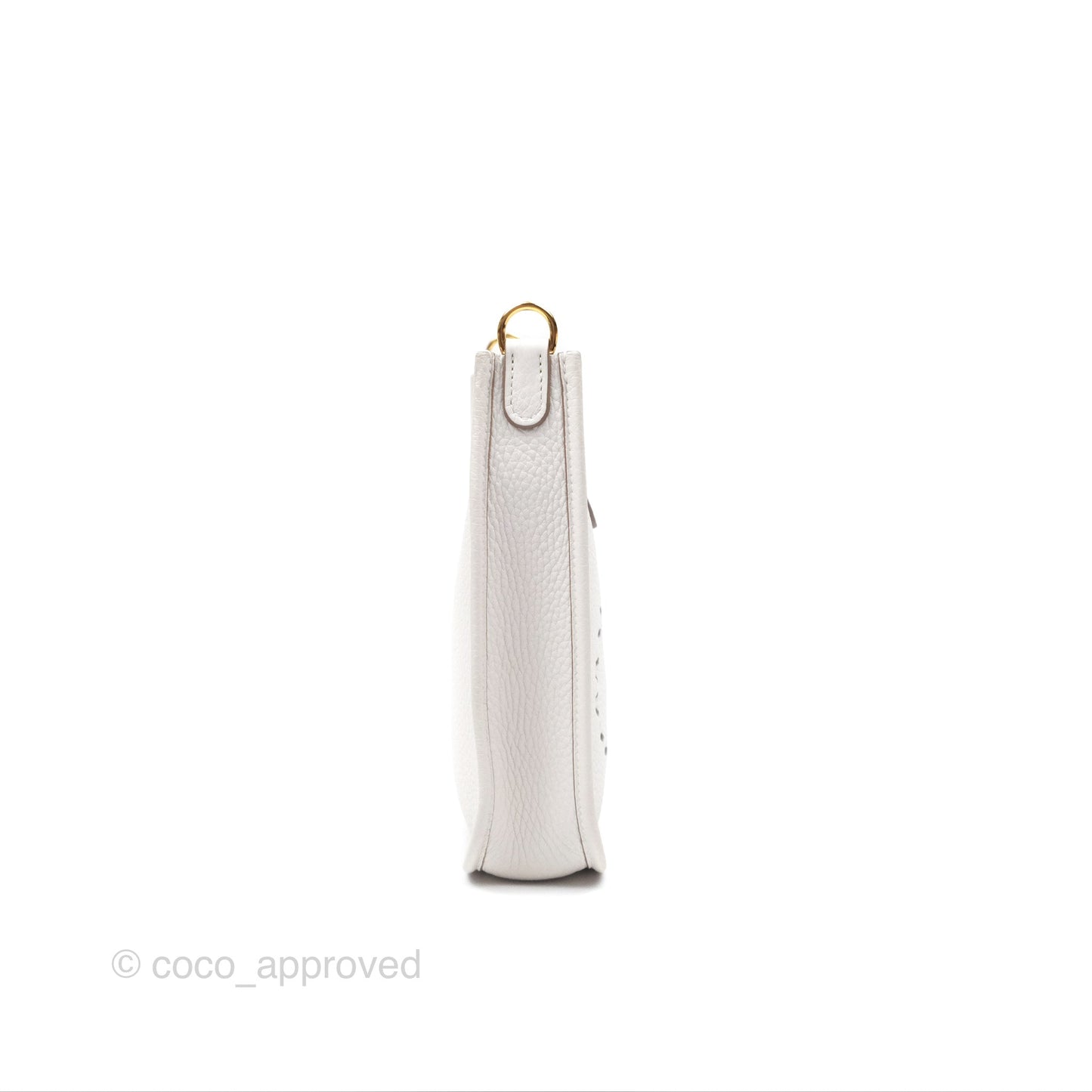 Hermès Mini Evelyne 16 Gris Pale M4 Clemence Gold Hardware