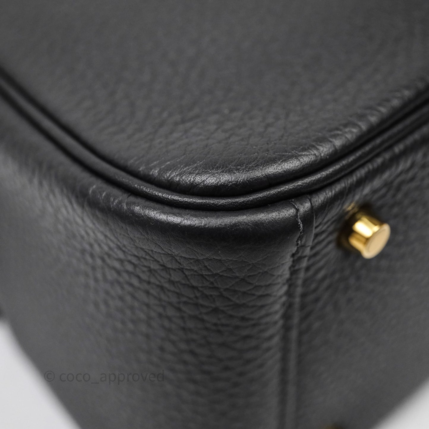 Hermès Mini Lindy 20 Caban 3Y Clemence Gold Hardware