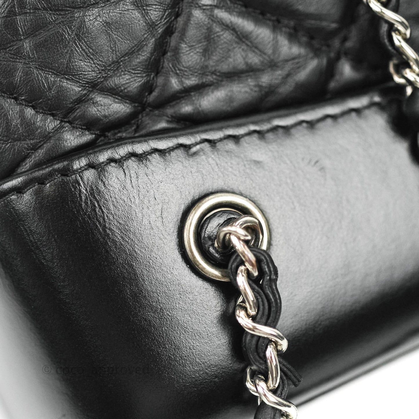 Chanel Small Gabrielle Backpack Black Aged Calfskin