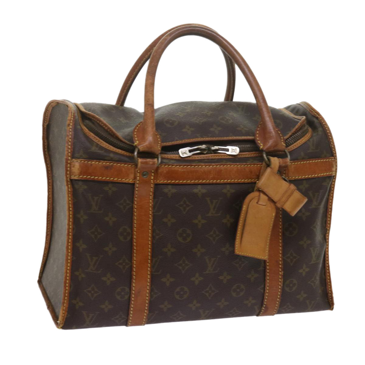 LOUIS VUITTON Monogram Sac Shan 40 Pet Carry Vintage M42024 LV 61117