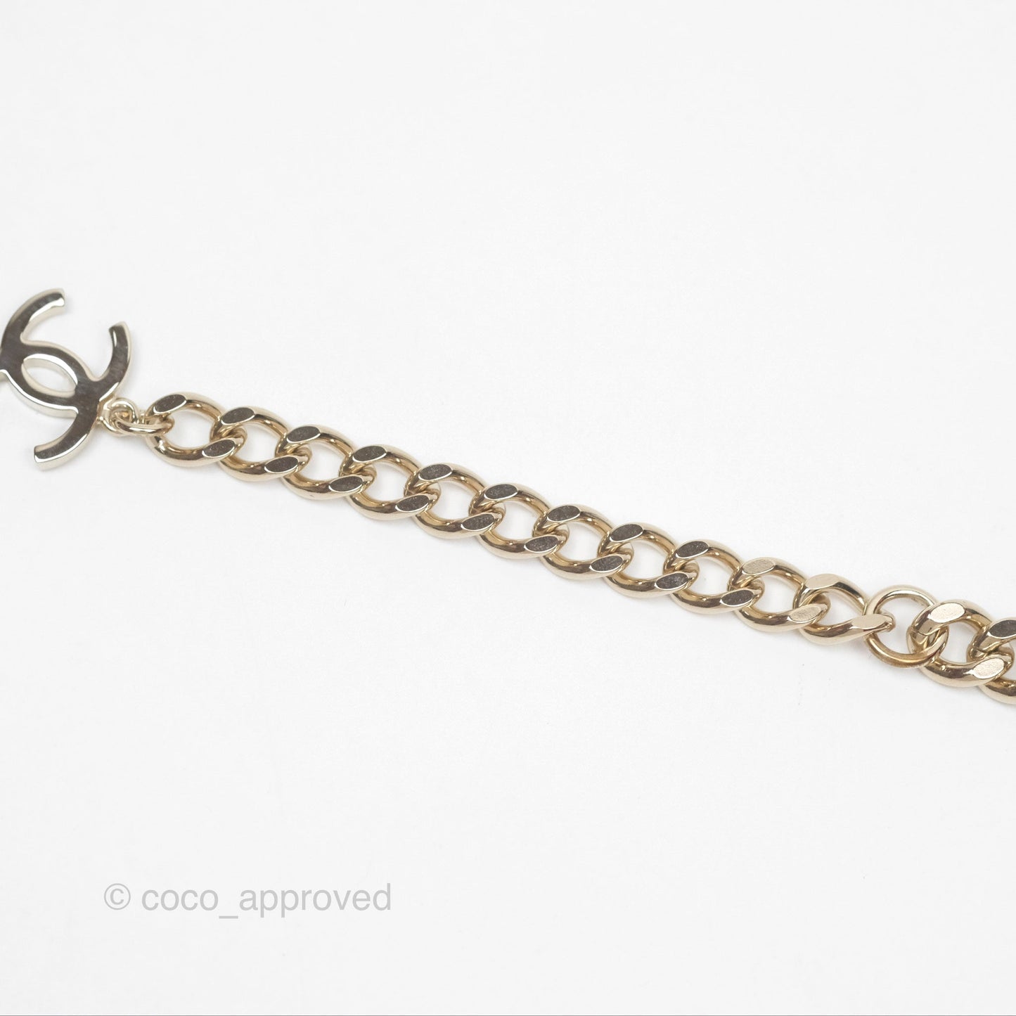 Chanel Logo Chain Choker Gold Tone 22S