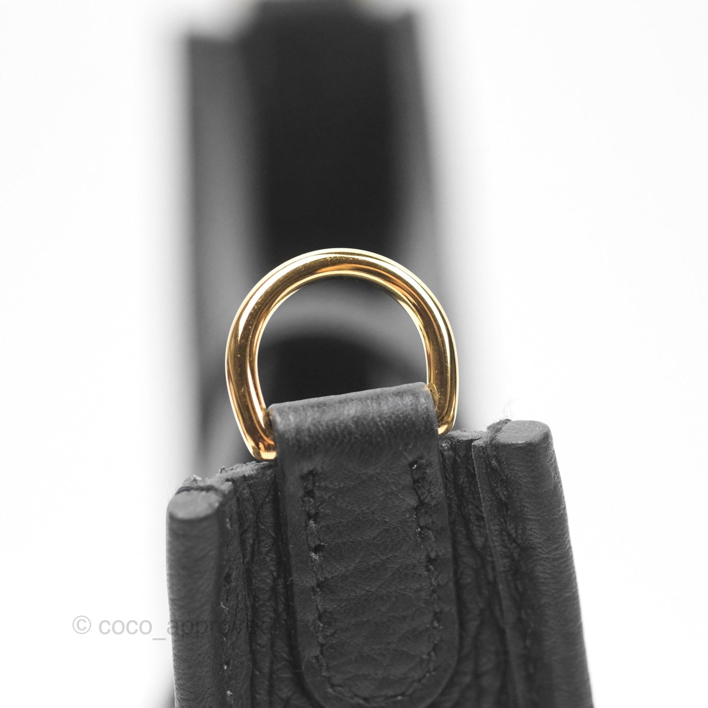 Hermès Mini Evelyne 16 Noir 89 Clemence Gold Hardware