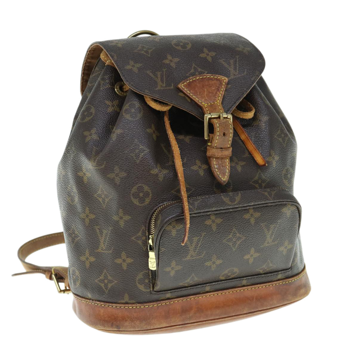 LOUIS VUITTON Monogram Montsouris MM Backpack M51136 LV 61157
