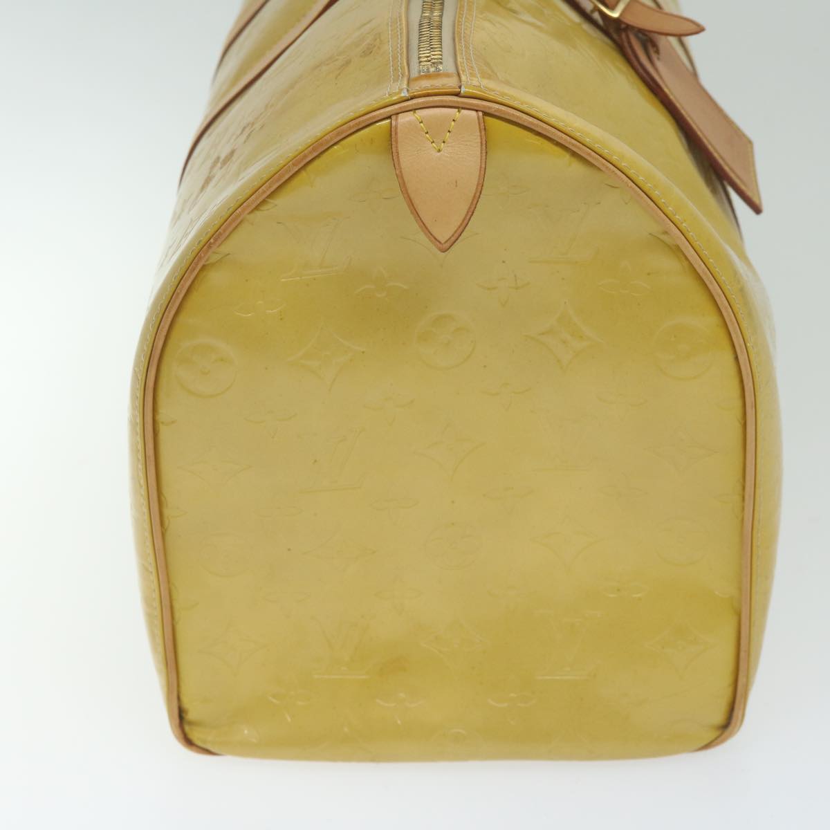 LOUIS VUITTON Monogram Vernis Mercer Boston Bag Beige M91000 LV 61172