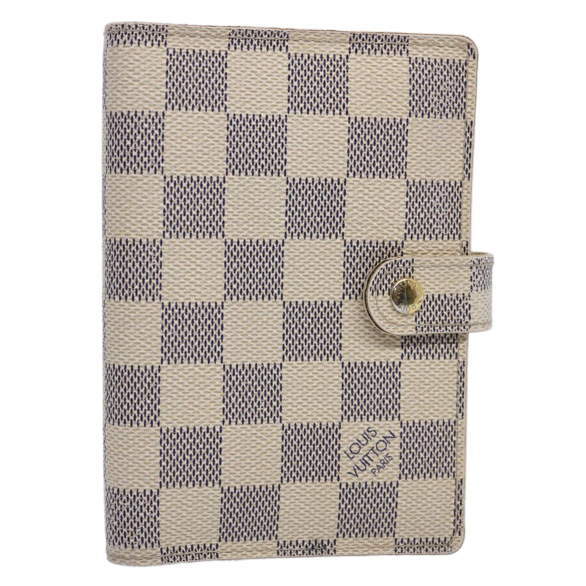 LOUIS VUITTON Damier Azur Agenda PM Day Planner Cover R20706 LV 61180