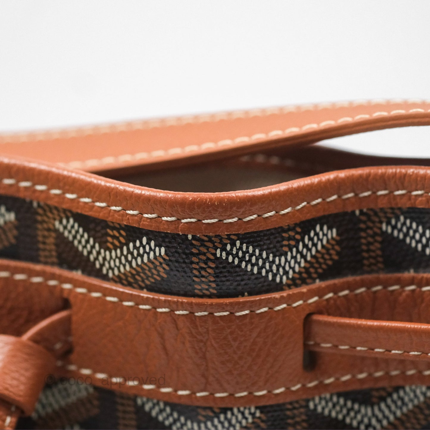 Goyard Petit Flot Bucket Bag Black & Tan Goyardine