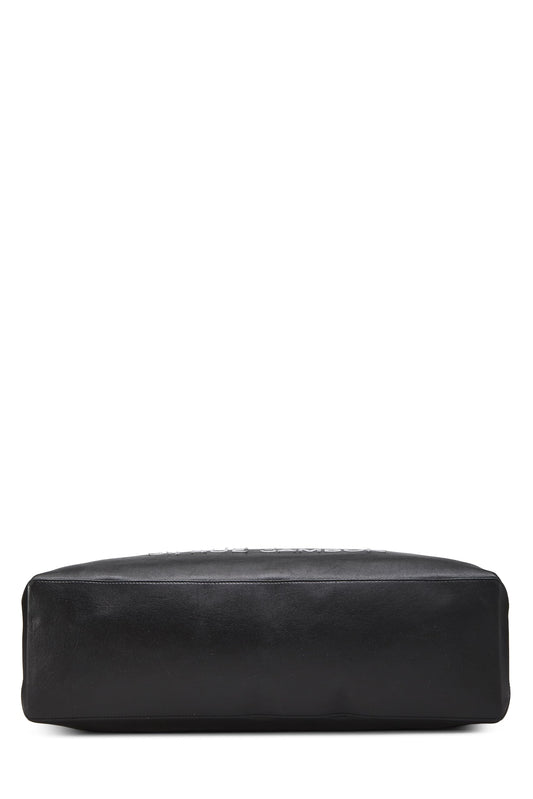 Chanel,  Black Leather Essential Rue Cambon Shopping Tote Medium, Black