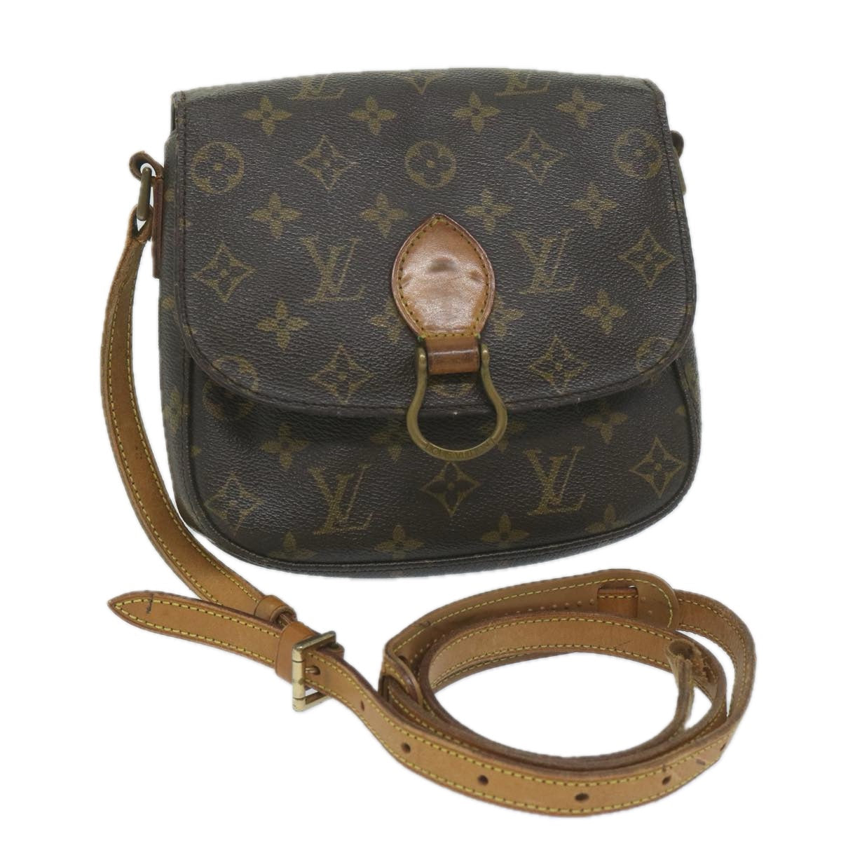 LOUIS VUITTON Monogram Saint Cloud MM Shoulder Bag M51243 LV 61200