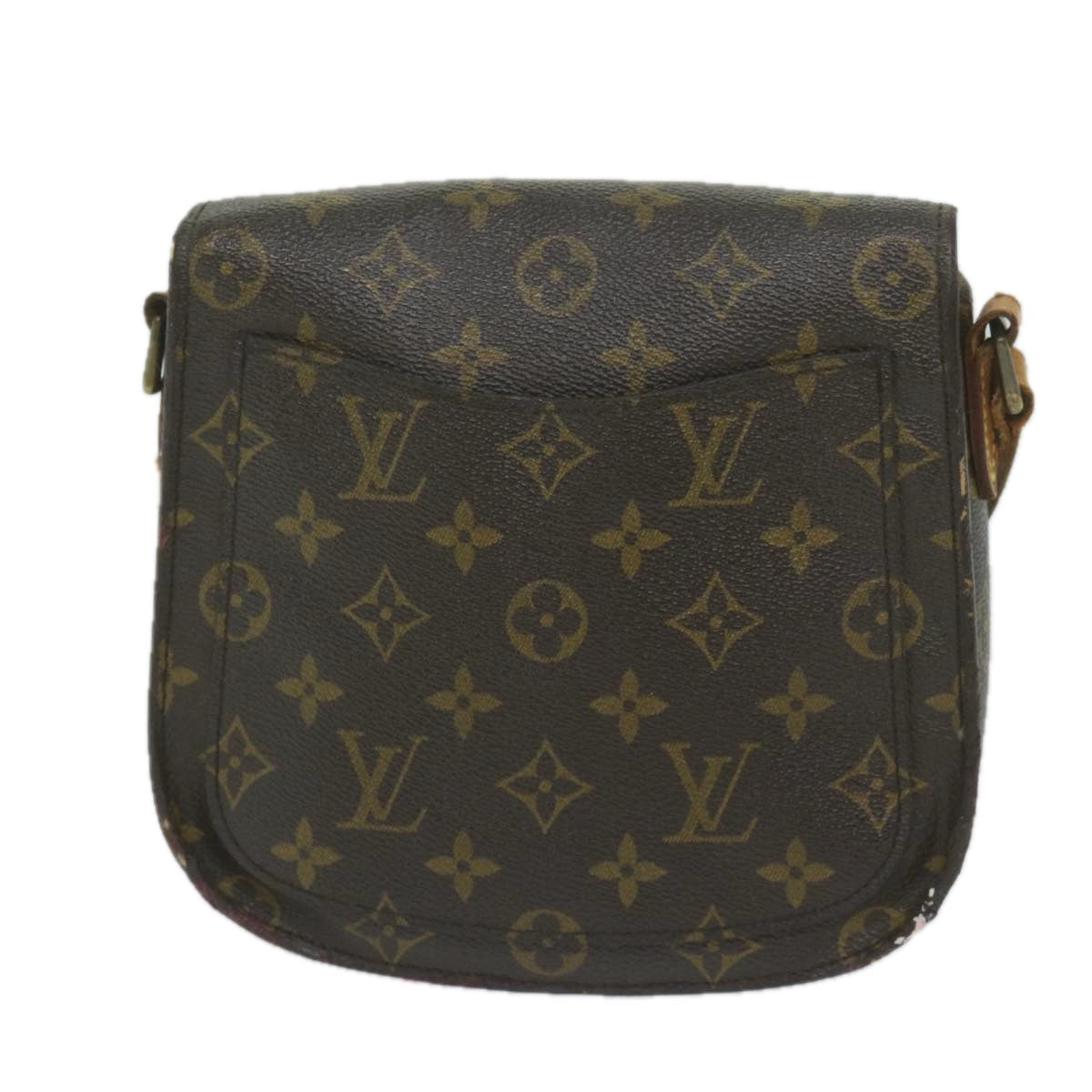 LOUIS VUITTON Monogram Saint Cloud MM Shoulder Bag M51243 LV 61200